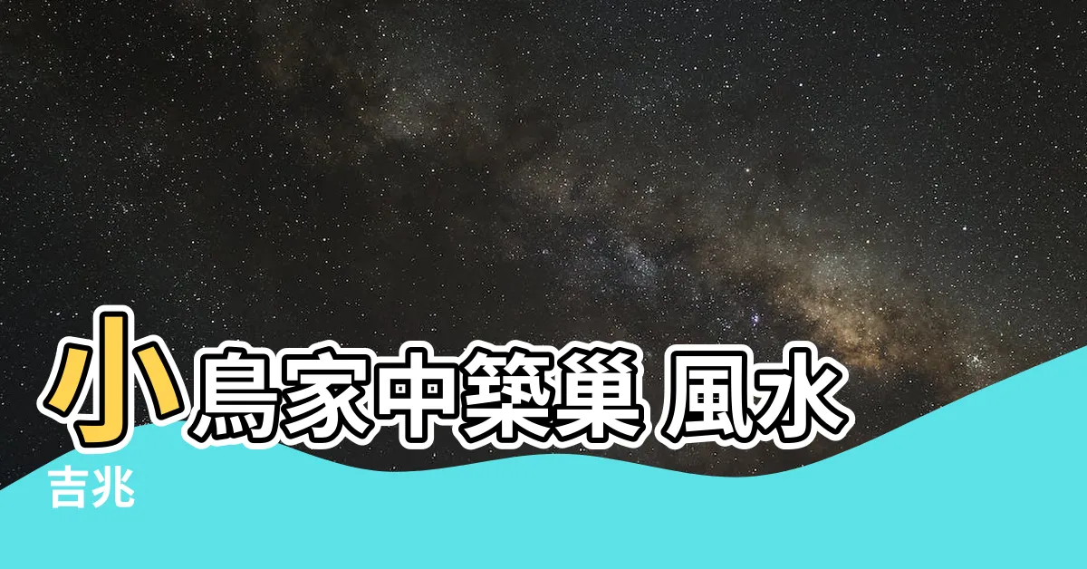 【小鳥在家築巢 風水】小鳥家中築巢 風水吉兆
