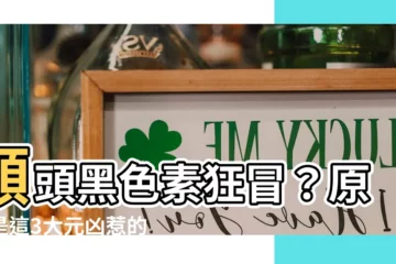 【額頭黑色素】額頭黑色素狂冒？原來是這3大元兇惹的禍！