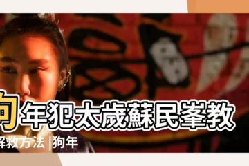 【2018年狗年的運道】狗年犯太歲蘇民峯教你解救方法 |狗年犯太歲屬狗易有感情變化 |運程回顧 |