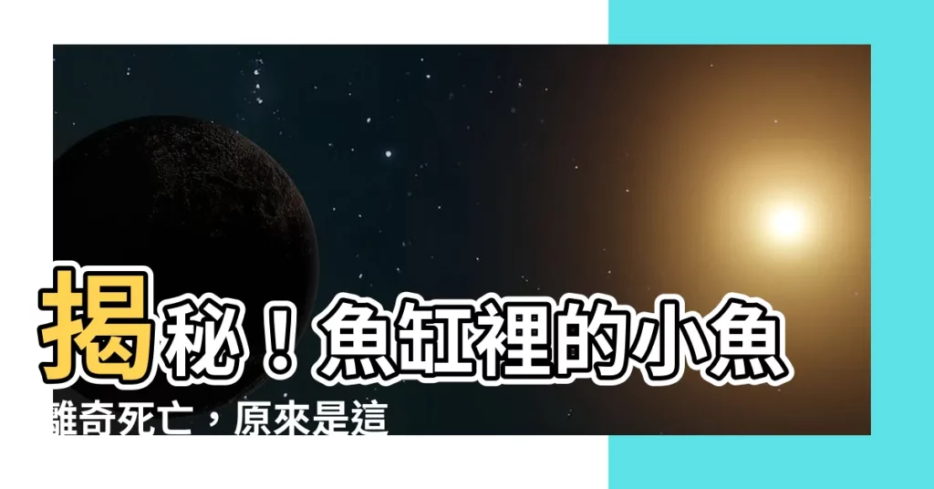 【魚死了預兆】揭秘！魚缸裡的小魚離奇死亡，原來是這個預兆