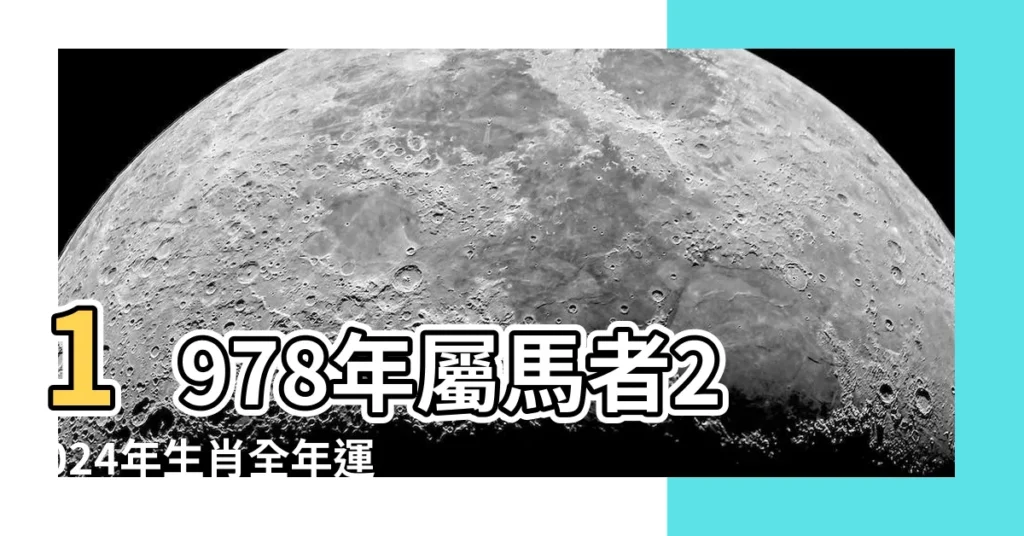 【1978年屬】1978年屬馬者2024年生肖全年運勢大公開！