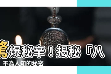 【什麼是八大】驚爆秘辛！揭秘「八大」不為人知的秘密，讓你大開眼界