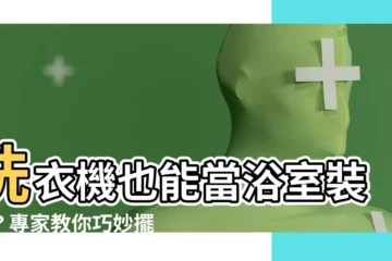 【洗衣機放浴室】洗衣機也能當浴室裝飾？專家教你巧妙擺放洗衣機於浴室內！