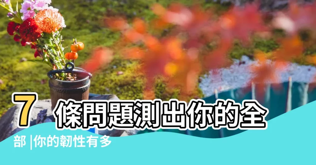 7條問題測出你的全部 |你的韌性有多強 |心理測驗 |【2015最新心理測試】