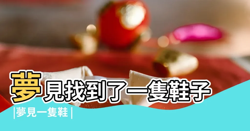 夢見找到了一隻鞋子 |夢見一隻鞋 |夢見丟了一隻鞋 |【周公解夢夢見找一隻鞋】