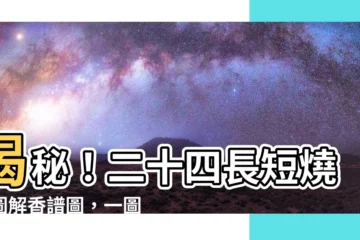 【長短燒香圖解香譜圖】揭秘！二十四長短燒香圖解香譜圖，一圖看懂香譜吉凶密示
