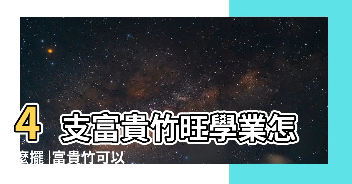 【四枝富貴竹】4支富貴竹旺學業怎麼擺 |富貴竹可以催旺學業運勢嗎 |為什麼不早點告訴我 |