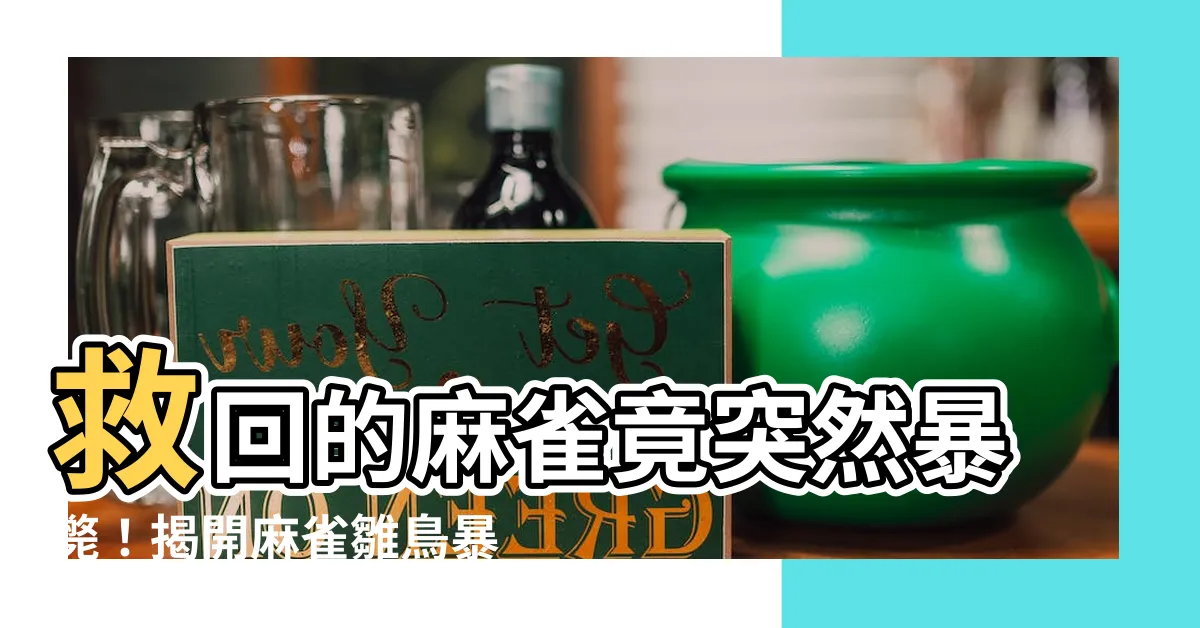 【麻雀突然死掉】救回的麻雀竟突然暴斃！揭開麻雀雛鳥暴斃之謎