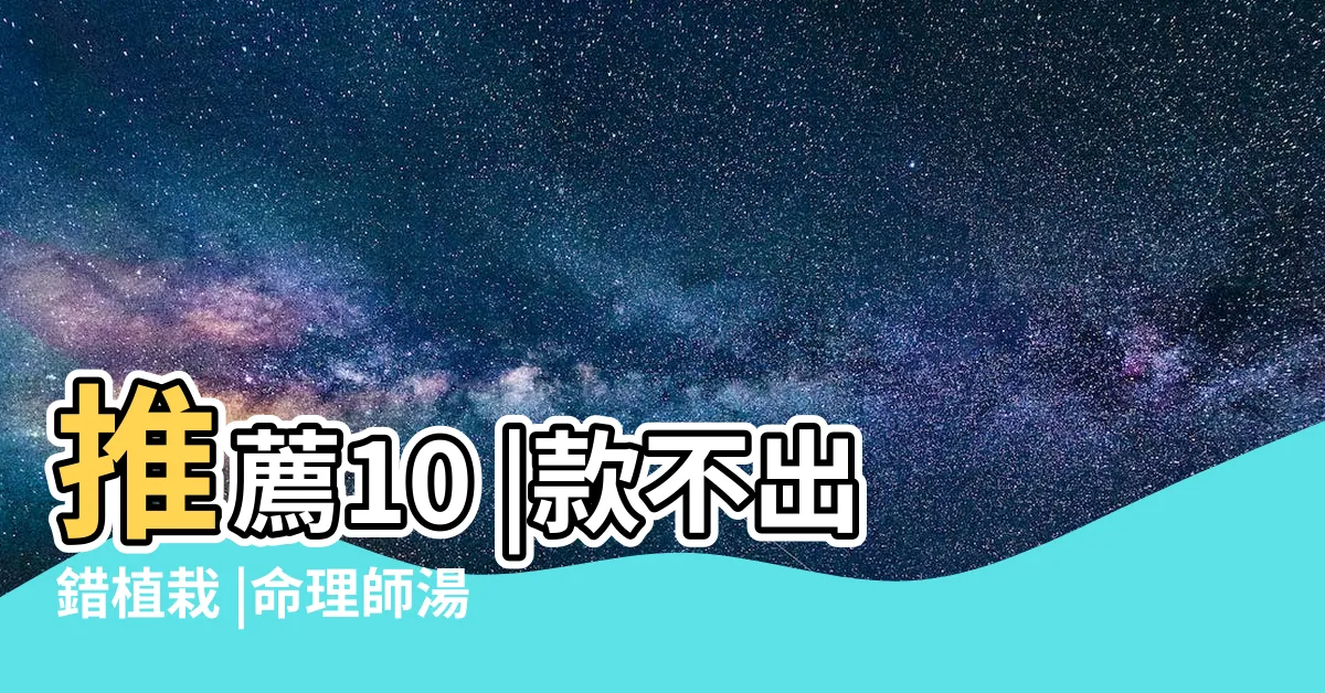【陽台不能種的花】推薦10 |款不出錯植栽 |命理師湯鎮瑋曝5大植栽風水禁忌 |