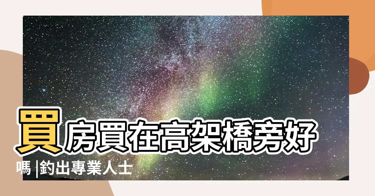 【高架橋旁的房子】買房買在高架橋旁好嗎 |釣出專業人士解答 |高架橋沒在怕 |