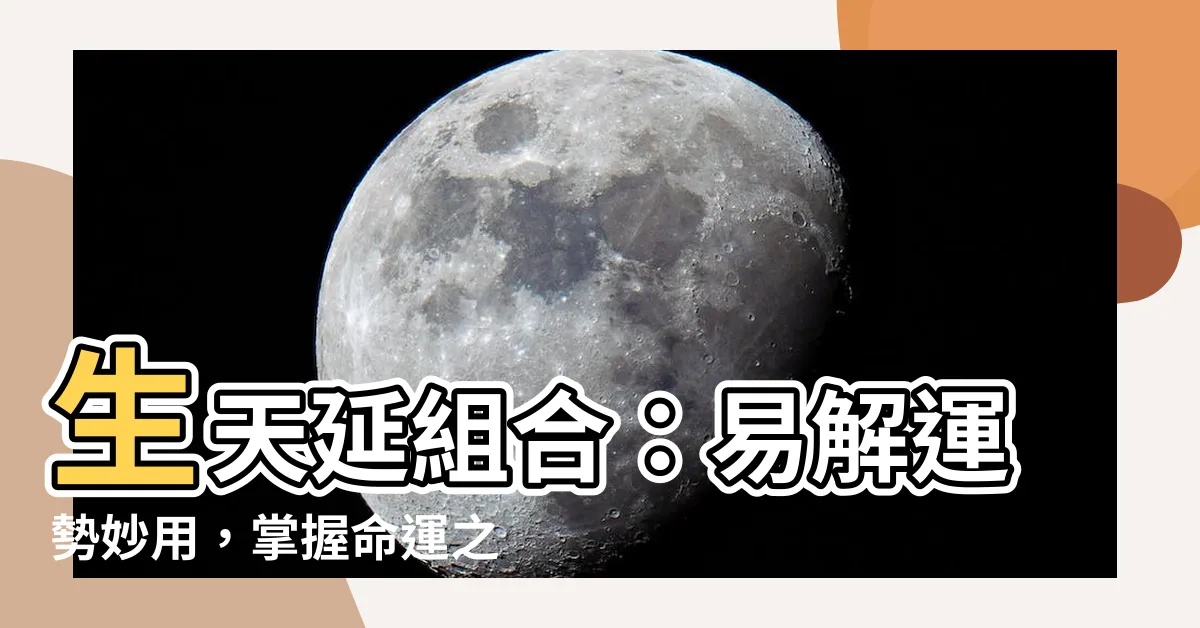 【生天延組合】生天延組合：易解運勢妙用，掌握命運之鑰