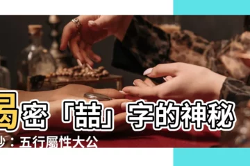 【喆 五行】揭密「喆」字的神秘面紗：五行屬性大公開