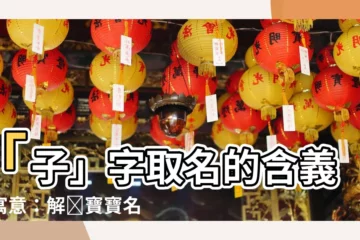 【子的意思名字】「子」字取名的含義與寓意：解鎖寶寶名字的秘密