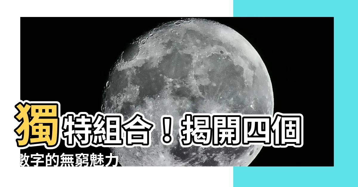 【四個數字】獨特組合！揭開四個數字的無窮魅力