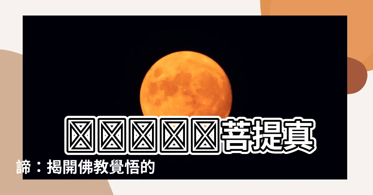 【菩提】 تحقيق菩提真諦：揭開佛教覺悟的秘密