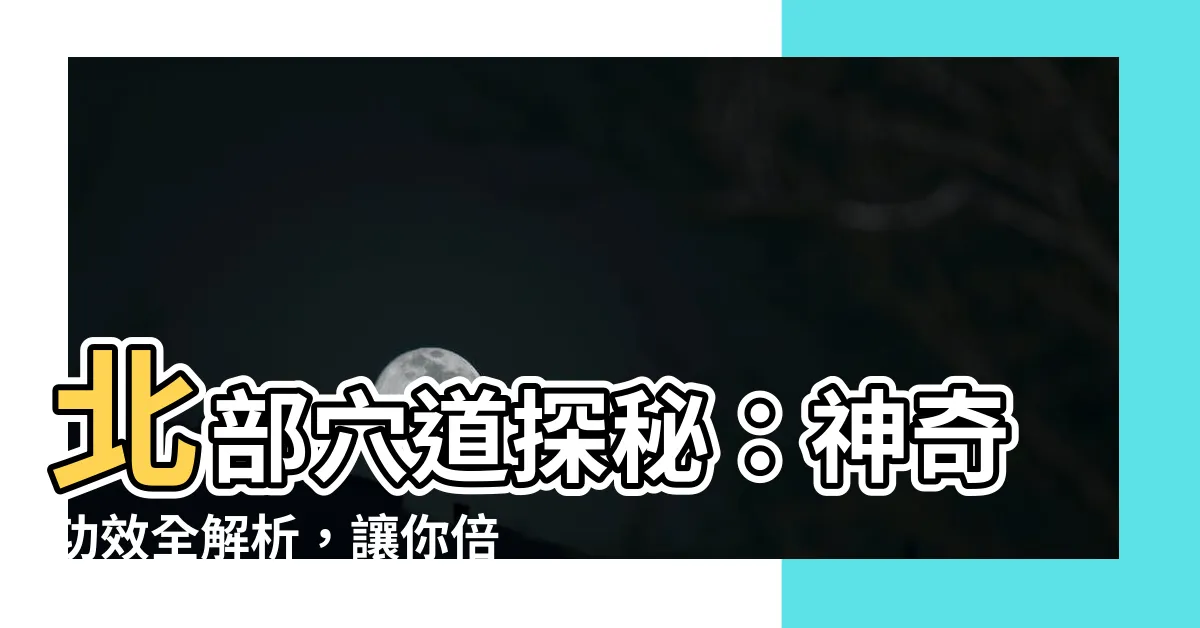 【北部穴道】北部穴道探秘：神奇功效全解析，讓你倍感舒適暖意！