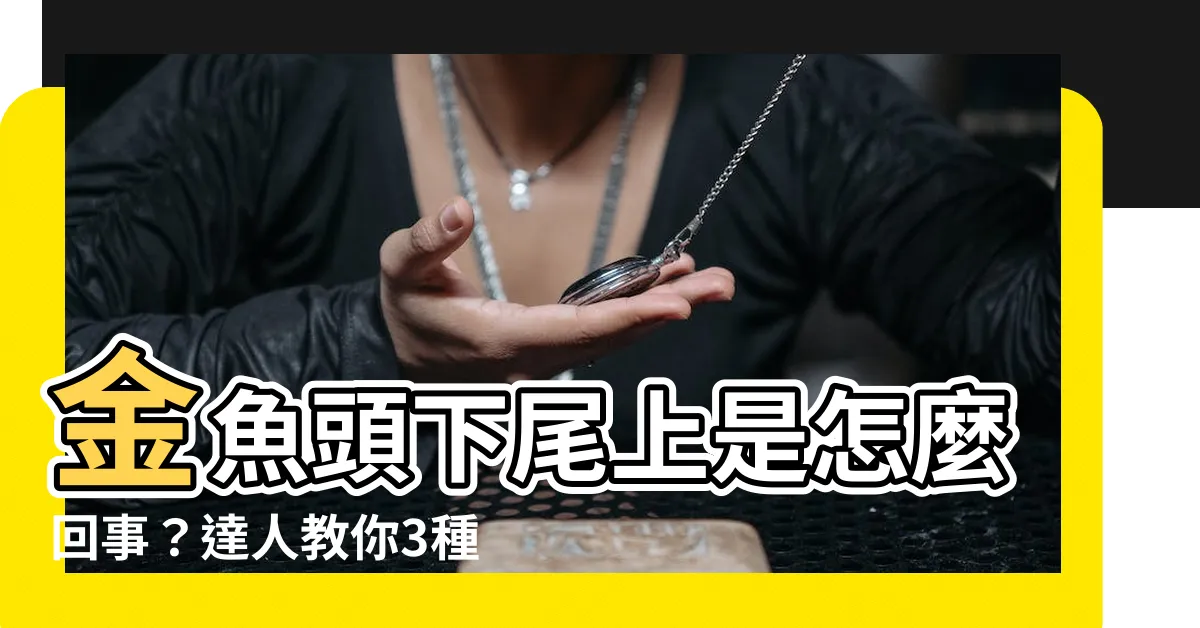 【金魚頭下尾上】金魚頭下尾上是怎麼回事？達人教你3種常見原因！