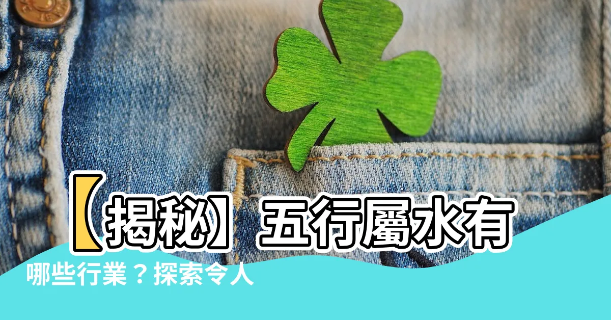 【什麼行業屬水】【揭秘】五行屬水有哪些行業？探索令人驚艷的水運行業