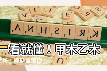 【甲木 乙木 怎麼看】一看就懂！甲木乙木大解析：輕鬆識別你的八字木命