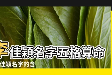 【李佳穎名字打分】李佳穎名字五格算命 |李佳穎名字的含義是什麼意思李佳穎名字打分測試起名網 |李佳穎名字的寓意 |