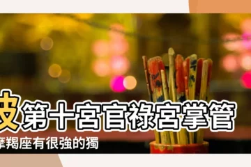 【摩羯座 第十宮】被第十宮官祿宮掌管的摩羯座有很強的獨立性 |星座與宮位的關系 |摩羯座十宮 |