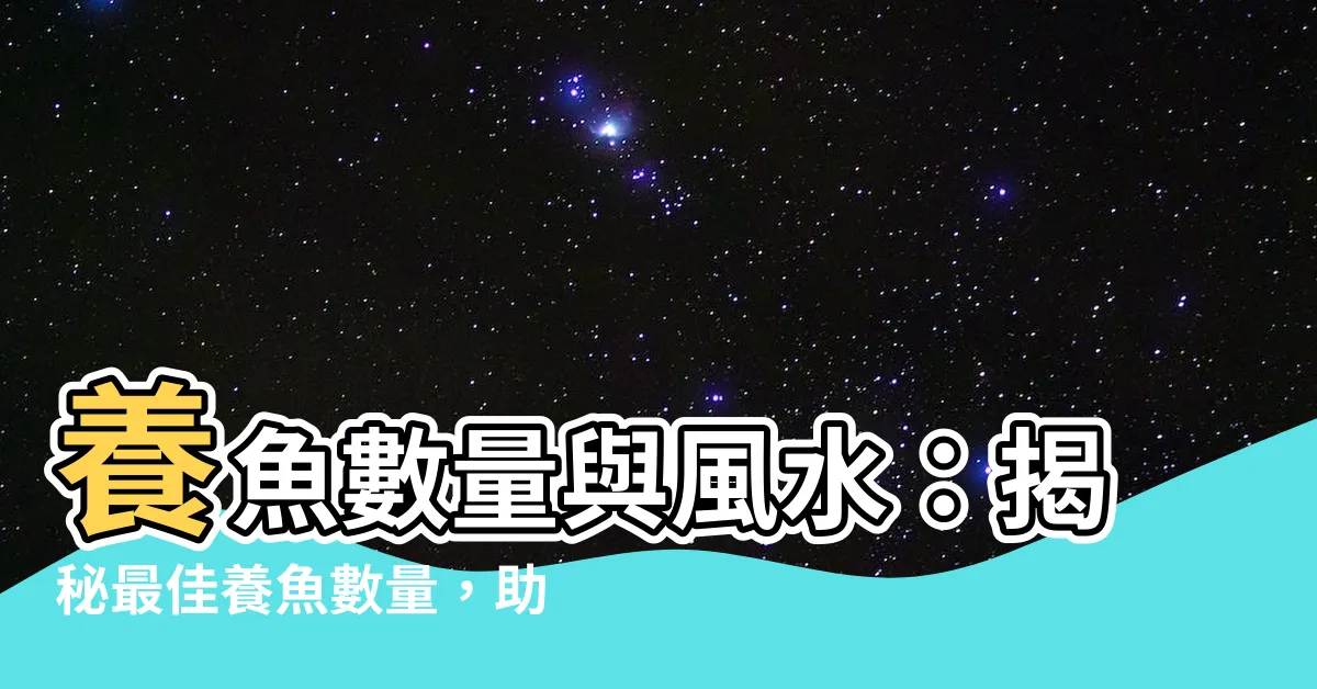【養魚數量 風水】養魚數量與風水:揭秘最佳養魚數量,助你招財納福!