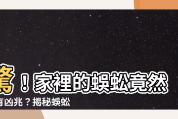 【家 蜈蚣】驚！家裡的蜈蚣竟然大有凶兆？揭秘蜈蚣出沒的令人毛骨悚然的秘密