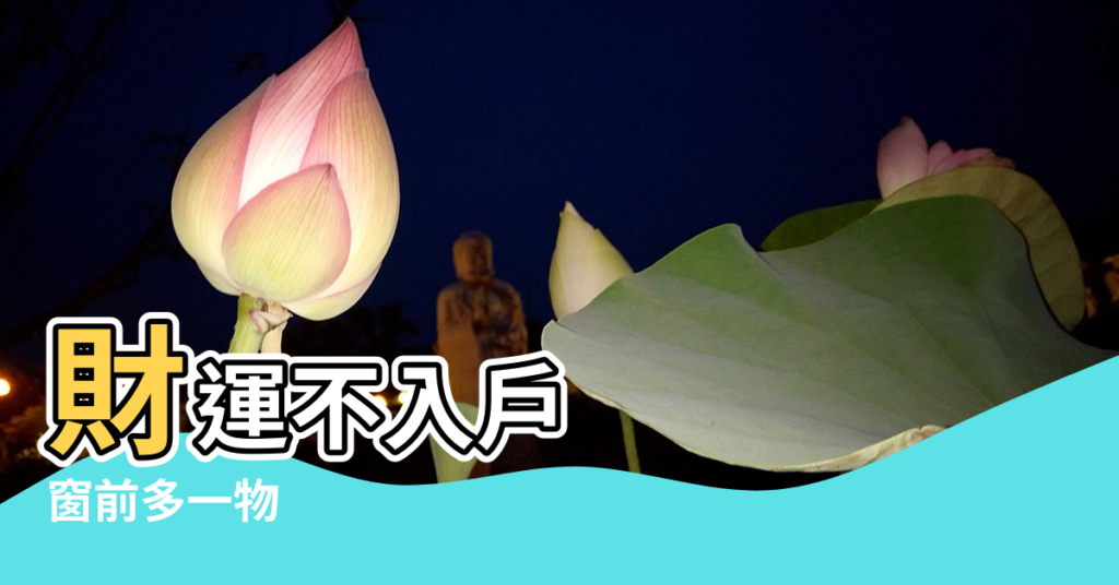 【好的窗外風水】財運不入戶 |窗前多一物 |這4景象 |