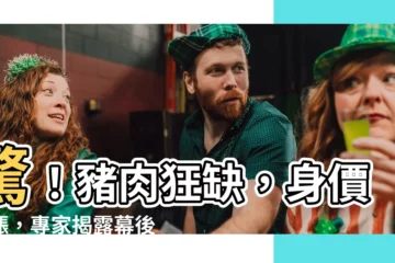 【缺豬】驚！豬肉狂缺，身價暴漲，專家揭露幕後黑手