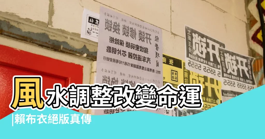 風水調整改變命運 |賴布衣絕版真傳 |賴布衣消峯納水訣賴布衣真傳陰陽宅413頁足本全譯白話實用 |【賴布衣真傳】