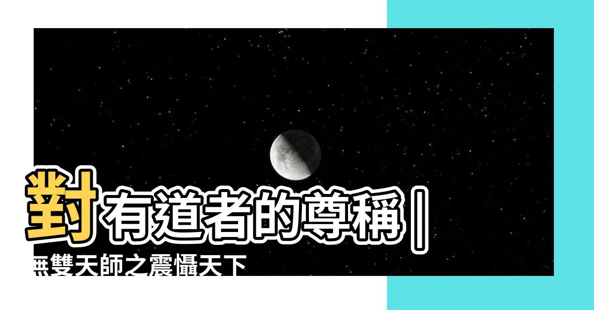 【天師】對有道者的尊稱 |無雙天師之震懾天下 |