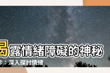 【情緒障礙特質】揭露情緒障礙的神秘面紗：深入探討情緒障礙特質