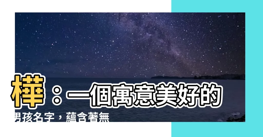 【樺 人名】樺：一個寓意美好的男孩名字，藴含著無盡的潛力