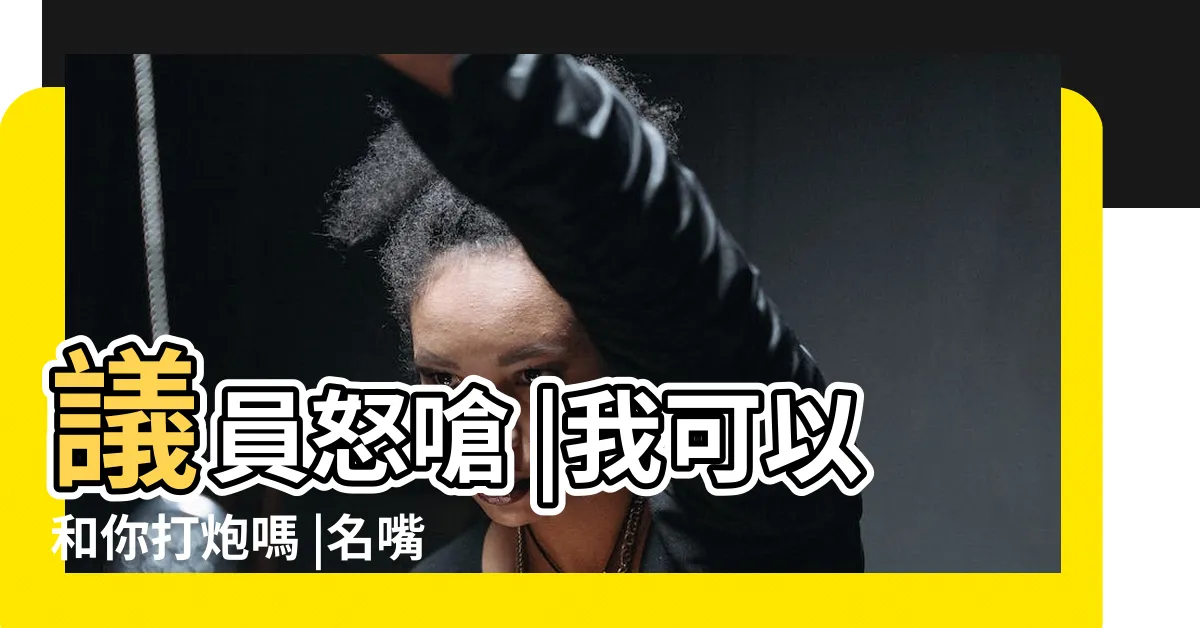 【我可以和妳打砲嗎】議員怒嗆 |我可以和你打炮嗎 |名嘴連續噁問 |