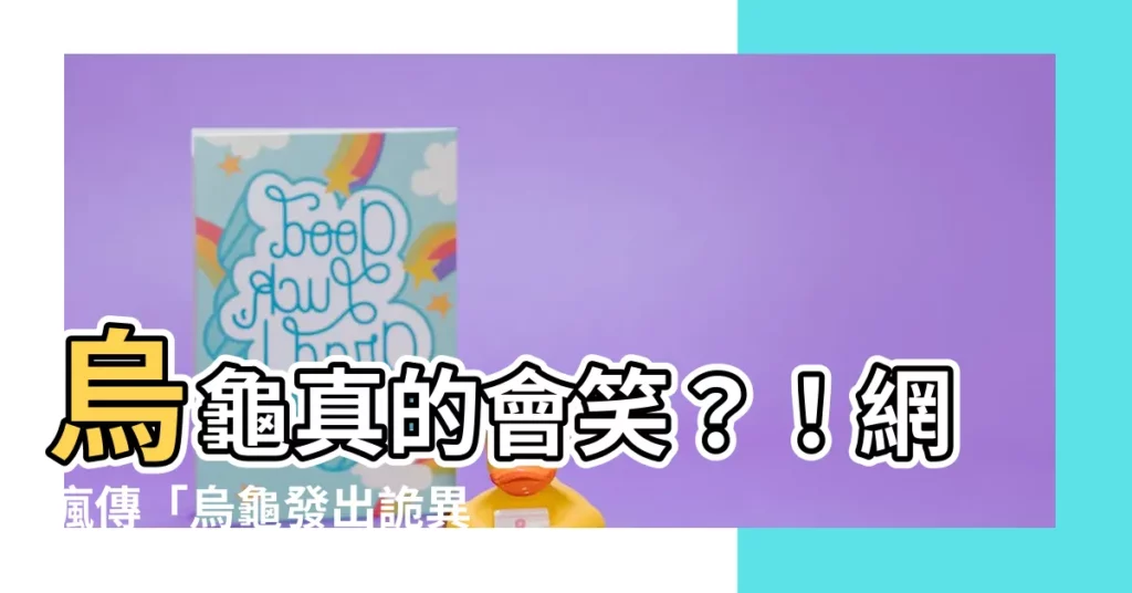 【烏龜會笑嗎？】烏龜真的會笑？！網瘋傳「烏龜發出詭異笑聲」影片，真相竟是…