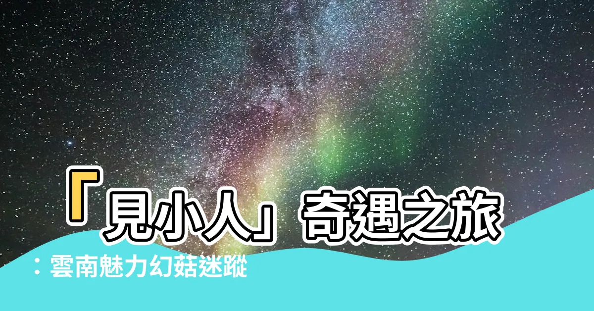 【見小人】「見小人」奇遇之旅：雲南魅力幻菇迷蹤