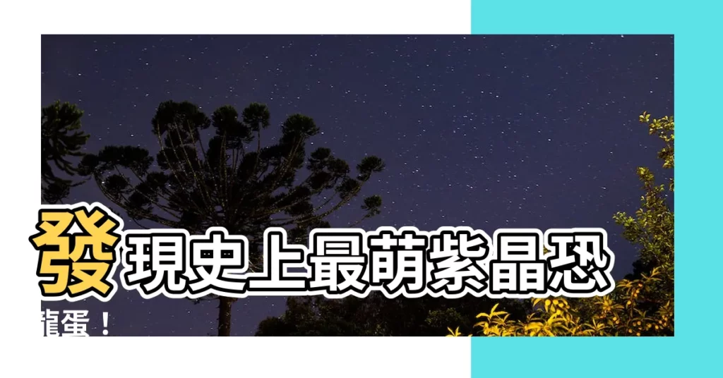 【紫晶恐龍蛋】發現史上最萌紫晶恐龍蛋！