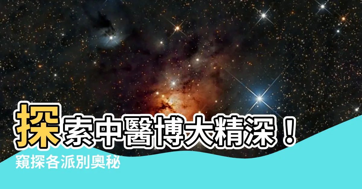 【中醫派別】探索中醫博大精深！窺探各派別奧秘
