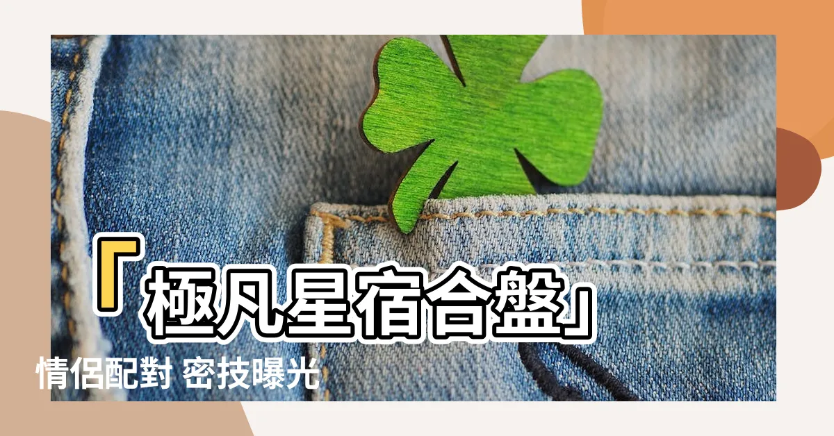 【星宿合盤】「極凡星宿合盤」　情侶配對 密技曝光！