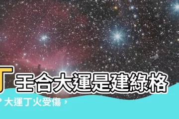 【丁壬合大運】丁壬合大運是建綠格嗎？大運丁火受傷，本命丁火也受傷？