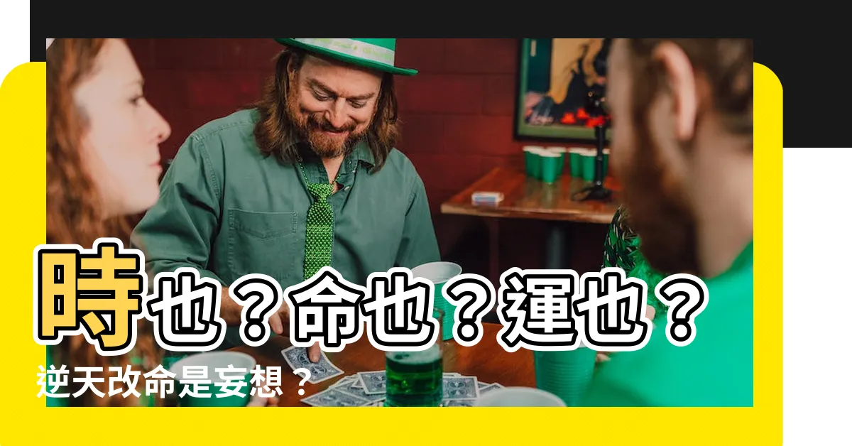 【時也 命也 運也 非我之所能也】時也？命也？運也？逆天改命是妄想？