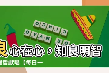 【良心】良心在心，知良明智，楊哲獻唱【每日一字】良❤️
