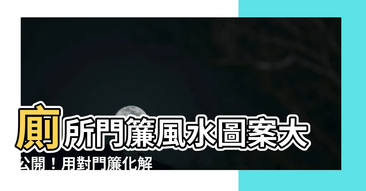【廁所門簾風水圖案】廁所門簾風水圖案大公開！用對門簾化解煞氣，提升好運