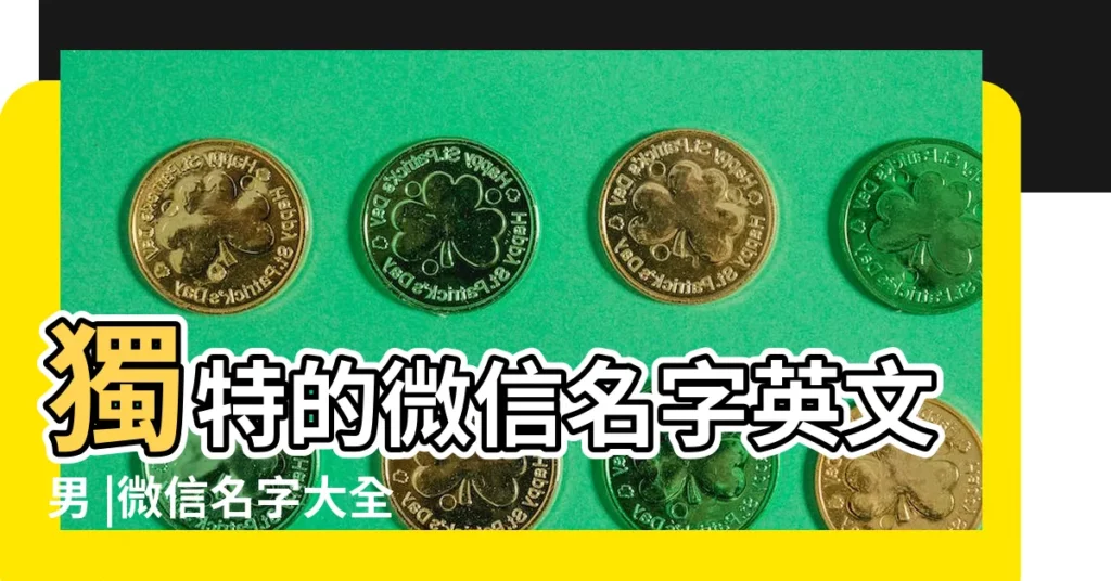 獨特的微信名字英文男 |微信名字大全男英文好聽的英文微信暱稱男生 |微信網名男生成熟穩重英文 |【男士的英語微信名】