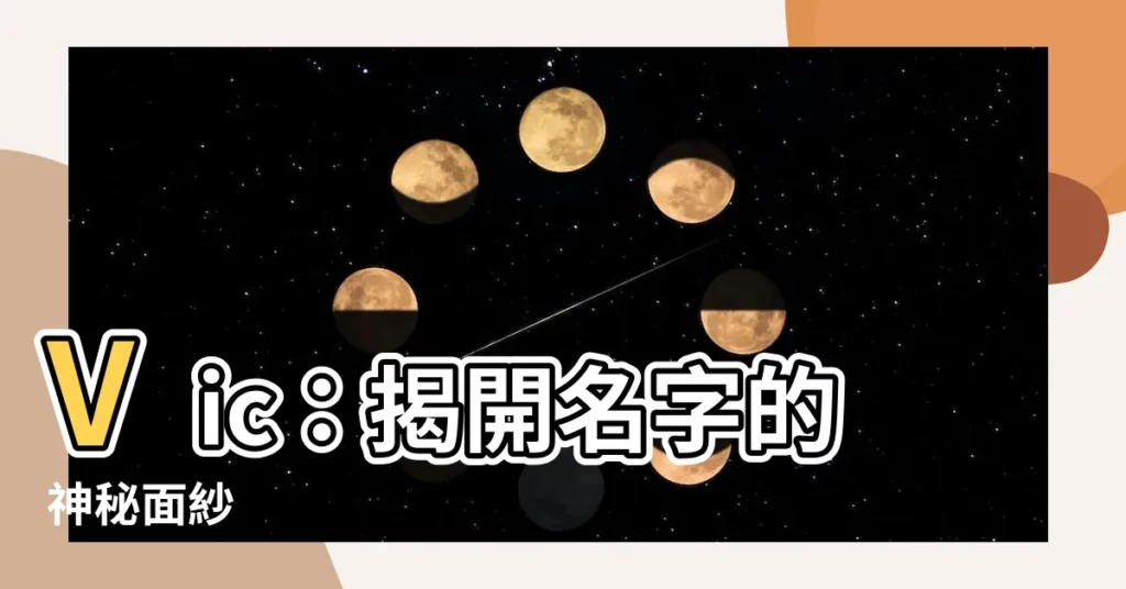 【vic的意思】Vic：揭開名字的神秘面紗