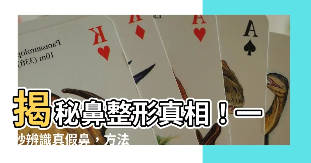 【如何看鼻子有沒有整】揭秘鼻整形真相！一秒辨識真假鼻，方法超簡單