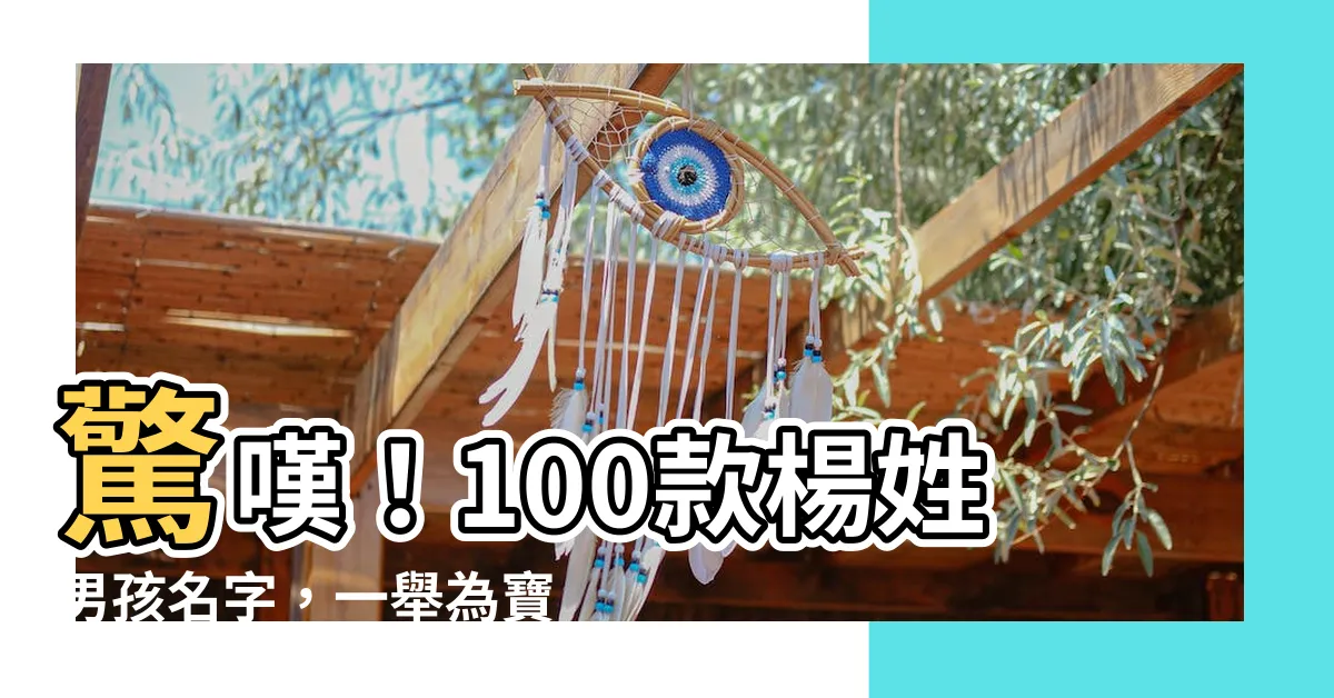【楊名字】驚嘆！100款楊姓男孩名字，一舉為寶寶取個響亮好名！