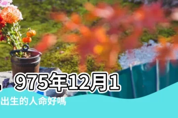 【75年12月12日命運】1975年12月12日出生的人命好嗎 |生日測試性格 |是什麼命 |