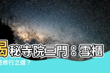 【三門】揭秘寺院三門：雪櫃還是修行之道？