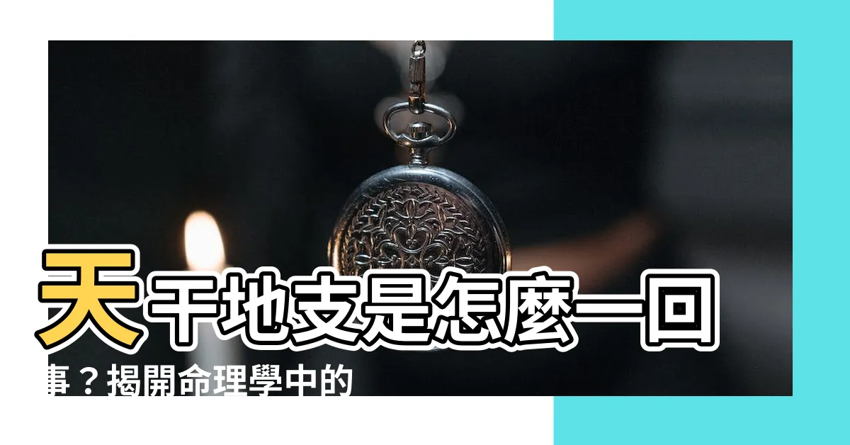 【天干生地支】天干地支是怎麼一回事？揭開命理學中的奧秘